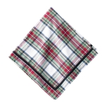 Stewart Tartan Napkins, s/4 It is easy to adore the festive flair of tartan. Juliska\'s new woven napkins, trimmed with a black velvet ribbon, are a dashing companion to your tablesetting for any occasion, from a happy breakfast to a chic dinner. Pair with your favorite dinnerware to add a touch of dapper elegance.

Customize this item.  Contact us for pricing and availability.